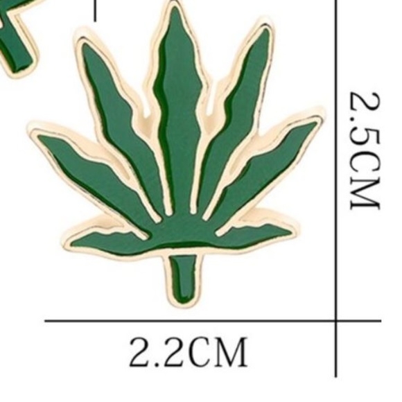 5/$24 420 Marijuana Plant Leaf Pot Brooch - Picture 3 of 8